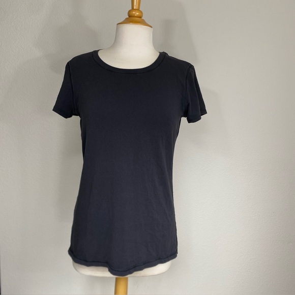 lululemon athletica Tops - Lululemon Women's Black Crew Soft Stretch T-Shirt Size 8 Workout Athleisure Gym